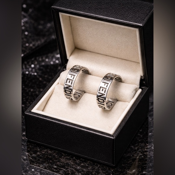 Jewelry - Luxury Silver Hoop Earrings
